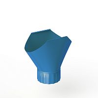 Воронка желоба оцинкованная накладная порошок ф120мм RAL 5012