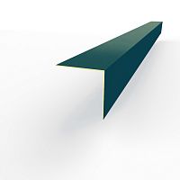 Планка угла внешнего RAL 5020 оцинкованная c порошковым покрытием 0,45мм