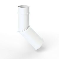 Колено водосточное оцинкованное порошок ф120мм RAL 9003