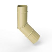 Колено водосточное оцинкованное порошок ф90мм RAL 1014