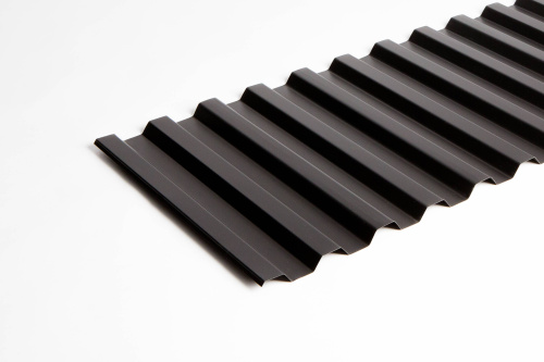 Профнастил оцинкованный с полимерным покрытием С21 Grand line Optima 0,45х1040мм RAL 3005 фото 2 Профнастил оцинкованный с полимерным покрытием С21 Grand line Optima 0,45х1040мм RAL 3005 фото 2