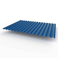 Профнастил оцинкованный с полимерным покрытием полиэстер С15 buildstor 0,5х1180мм RAL 5005 Сигнальный синий