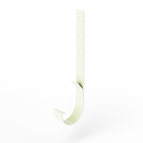 Крепление желоба водосточного короткое c порошковым покрытием ф180x350мм RAL 9010