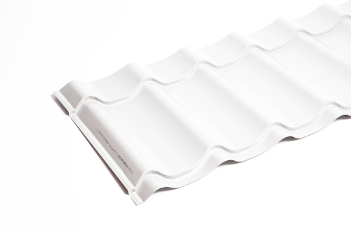 Металлочерепица Монтеррей классик оцинкованная с полимерным покрытием 0.5x1180мм  RAL 9003 фото 3