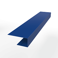 J-Профиль 12мм RAL 5005 оцинкованный с порошковым покрытием 0,45 мм