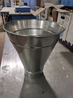 Воронка водосточная водосборная оцинкованная ф110х350мм