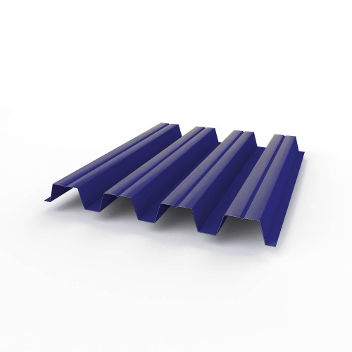 Профнастил оцинкованный с полимерным покрытием полиэстер Н57 buildstor 0,65х801мм RAL 5002 Ультрамариново-синий