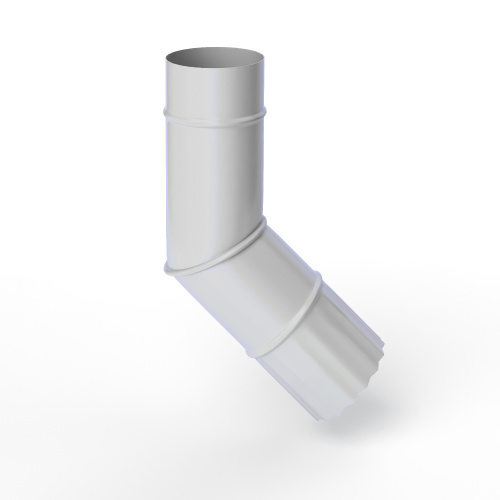 Колено водосточное оцинкованное порошок ф90мм RAL 7047