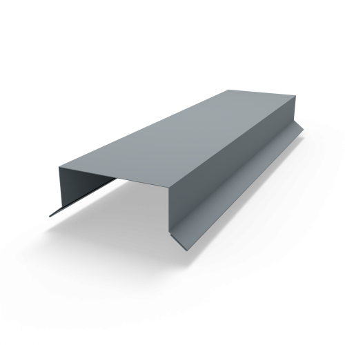 Парапет плоский RAL 7001 полиэстер 0,45 мм