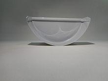 Заглушка желоба водосточного оцинкованная порошок ф120мм RAL 7035