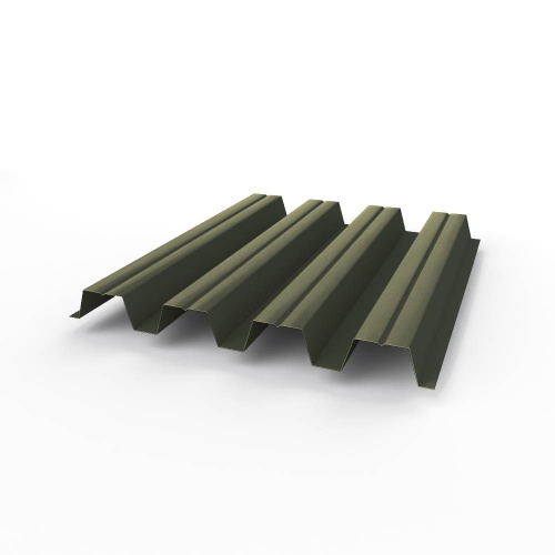 Профнастил оцинкованный с полимерным покрытием полиэстер Н57 buildstor 0,65х801мм RAL 6006 Серо-оливковый Профнастил оцинкованный с полимерным покрытием полиэстер Н57 buildstor 0,65х801мм RAL 6006 Серо-оливковый