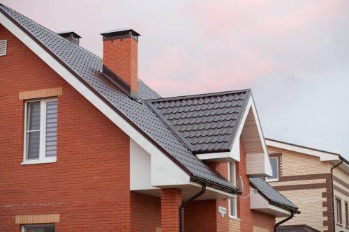 Металлочерепица Монтеррей классик оцинкованная с полимерным покрытием 0.4x1180мм  RAL 8004 фото 6