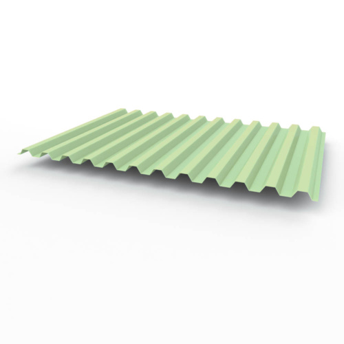 Профнастил оцинкованный с полимерным покрытием полиэстер С21 buildstor 0,65х1051мм RAL 6019 Бело-зелёный Профнастил оцинкованный с полимерным покрытием полиэстер С21 buildstor 0,65х1051мм RAL 6019 Бело-зелёный