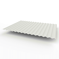 Профнастил оцинкованный с полимерным покрытием полиэстер С15 buildstor 0,7х1180мм RAL 9002 Светло-серый