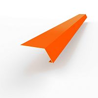 Карнизная планка RAL 2009 оцинкованная c порошковым покрытием 0,45мм