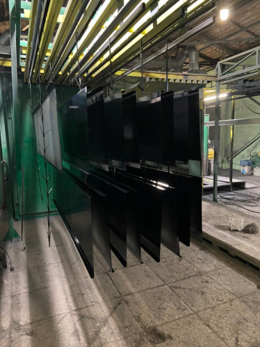 Парапет плоский RAL 9005 полиэстер 1,2 мм фото 2