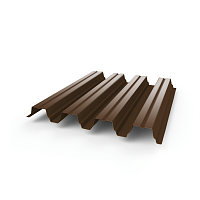 Профнастил Н75 - 0,7 (RAL 8011) с полимерным покрытием (полиэстер)