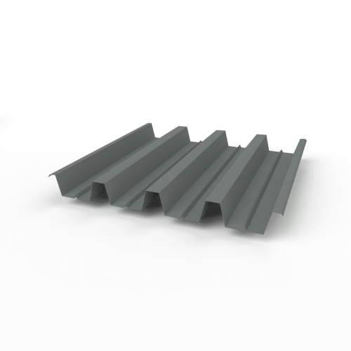 Профнастил Н60 (RAL 7005) 0,7х845мм оцинкованный, с полимерным покрытием (Полиэстер)