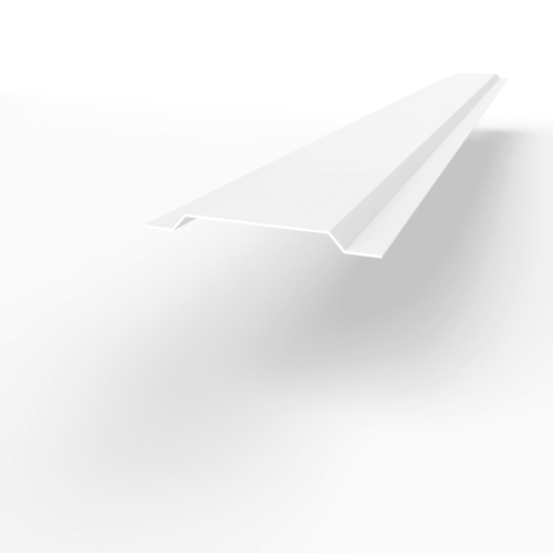 Нащельник RAL 9003 стыковочный оцинкованный c полимерным покрытием 0,45мм