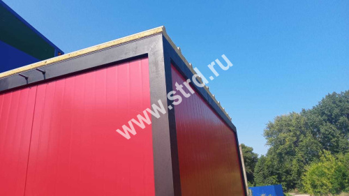 Стеновая трёхслойная сэндвич-панель накатка 220мм 1190мм с видимым креплением минеральная вата Полиэстер Panline фото 19