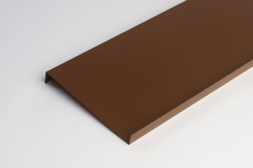 Отлив оконный оцинкованный c порошковым покрытием 0,45мм RAL 8022