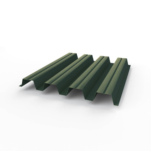 Профнастил оцинкованный с полимерным покрытием полиэстер Н57 buildstor 0,65х801мм RAL 6012 Чёрно-зелёный