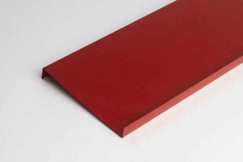 Отлив оконный оцинкованный c порошковым покрытием 0,5мм RAL 3004 Отлив оконный оцинкованный c порошковым покрытием 0,5мм RAL 3004