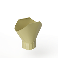 Воронка желоба оцинкованная накладная порошок ф180мм RAL 1000