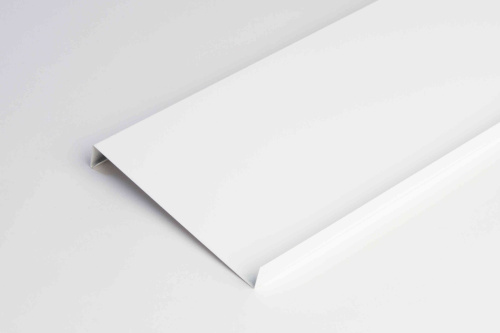 Отлив оконный оцинкованный c порошковым покрытием 1,5мм ширина менее 625 мм RAL 9003