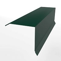 Планка примыкания нижняя для кровли оцинкованная с порошковым покрытием 0,45мм ширина менее 625 мм RAL 6005