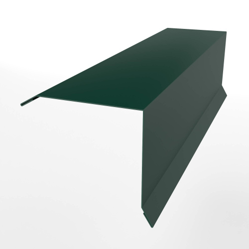 Планка примыкания нижняя для кровли оцинкованная с порошковым покрытием 0,45мм ширина менее 625 мм RAL 6005