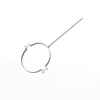 Крепление водосточный трубы сварное оцинкованное порошок ф90х10х250мм RAL 7032