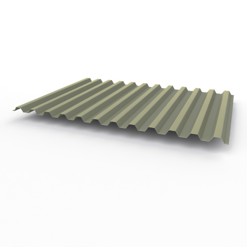 Профнастил оцинкованный с полимерным покрытием полиэстер С21 buildstor 0,5х1051мм RAL 7023 Серый бетон