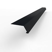 Карнизная планка RAL 9011 оцинкованная c порошковым покрытием 0,45мм