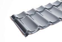 Металлочерепица Монтеррей классик оцинкованная с полимерным покрытием 0.45x1180мм  RAL 7024