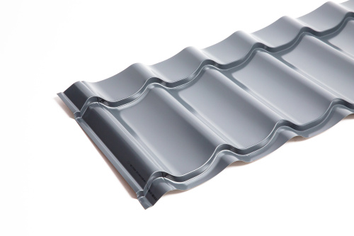 Металлочерепица Монтеррей классик оцинкованная с полимерным покрытием 0.45x1180мм  RAL 7024