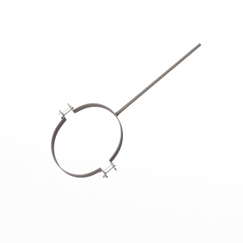 Крепление водосточный трубы сварное оцинкованное порошок ф180х10х250мм RAL 7048