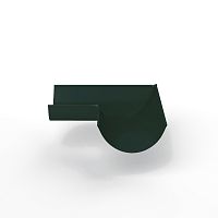 Угол 90 градусов водосточного желоба оцинкованный порошок ф120х400х400мм RAL 6009