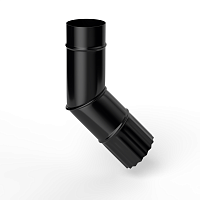 Колено водосточное оцинкованное порошок ф150мм RAL 9005