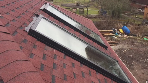 Окно мансардное дерево, лак ручка снизу Werso ДС 78*118см фото 6