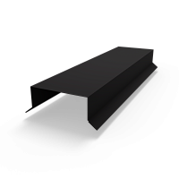 Парапет плоский RAL 8022 полиэстер 0,45 мм