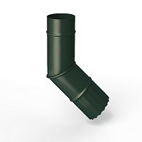 Колено водосточное оцинкованное порошок ф90мм RAL 6009