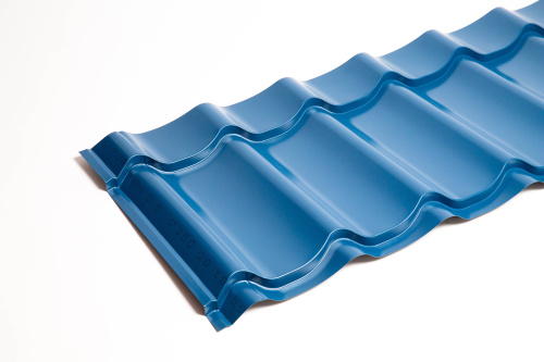 Металлочерепица Монтеррей классик оцинкованная с полимерным покрытием 0.5x1180мм RAL 5021 фото 2 Металлочерепица Монтеррей классик оцинкованная с полимерным покрытием 0.5x1180мм RAL 5021 фото 2