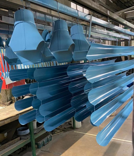 Желоб водосточный оцинкованный порошок ф150х2000мм RAL 6002 фото 5 Желоб водосточный оцинкованный порошок ф150х2000мм RAL 6002 фото 5