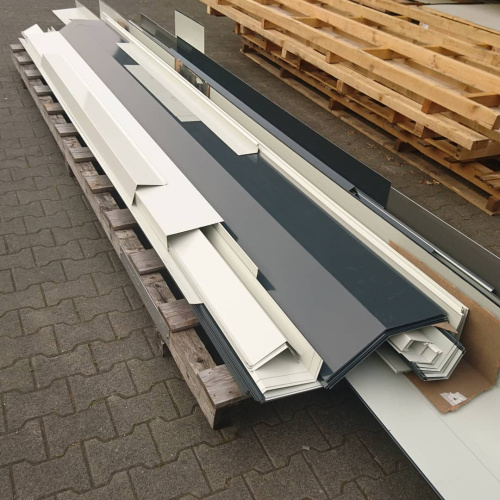 Откос оконный, дверной простой оцинкованный c порошковым покрытием 0,7мм ширина более 625 мм RAL 6005 фото 10