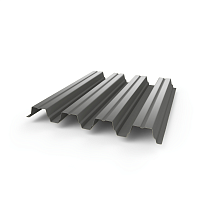 Профнастил Н75 - 0,65 (RAL 7037) с полимерным покрытием (полиэстер)