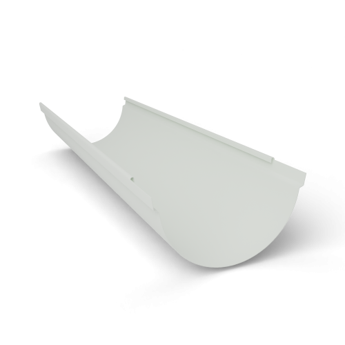 Желоб водосточный оцинкованный порошок ф180х2000мм RAL 9016