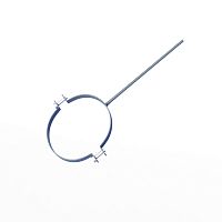 Крепление водосточный трубы сварное оцинкованное порошок ф180х10х250мм RAL 9006