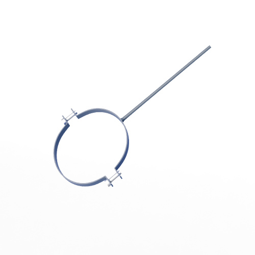 Крепление водосточный трубы сварное оцинкованное порошок ф180х10х250мм RAL 9006