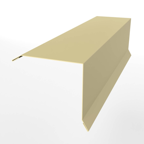 Планка примыкания нижняя для кровли оцинкованная с порошковым покрытием 0,45мм ширина менее 625 мм RAL 1014